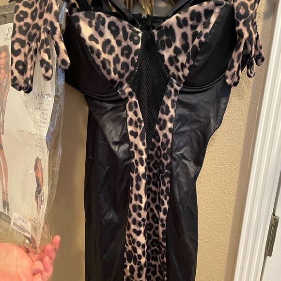 Leg Avenue Spartacus Pin Up Kitty Leopard Outfit Complete L - Picture 7 of 16